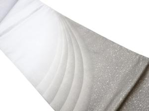 曲線模様織出し袋帯